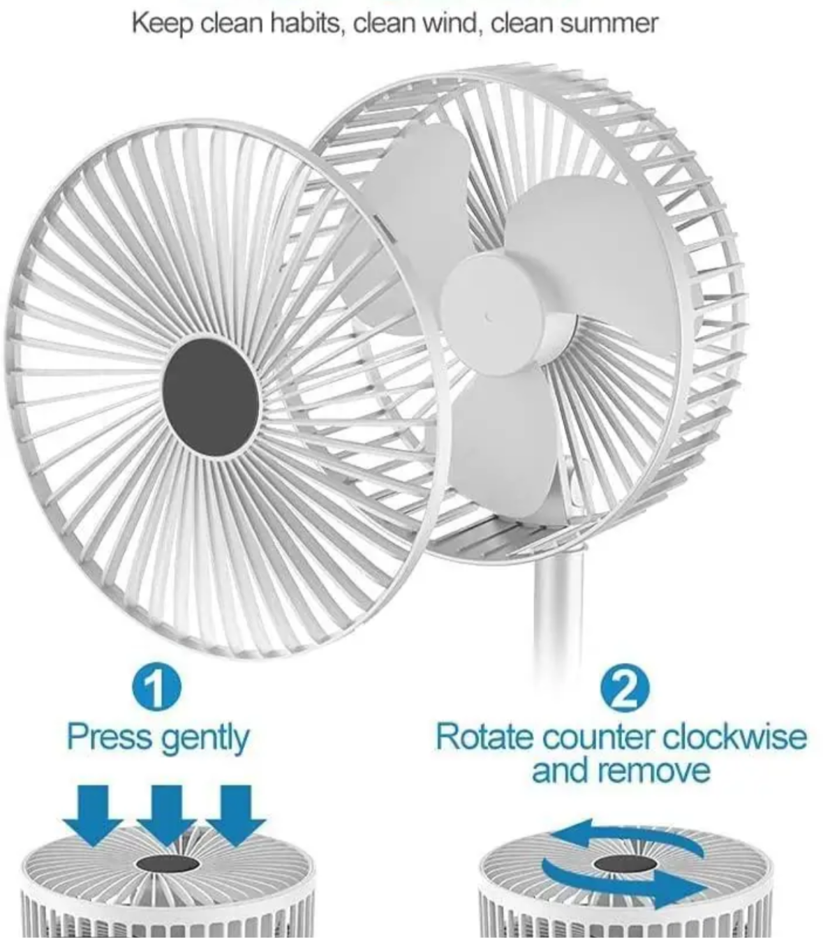 Powerful Rechargeable High Speed Table Desk Fan