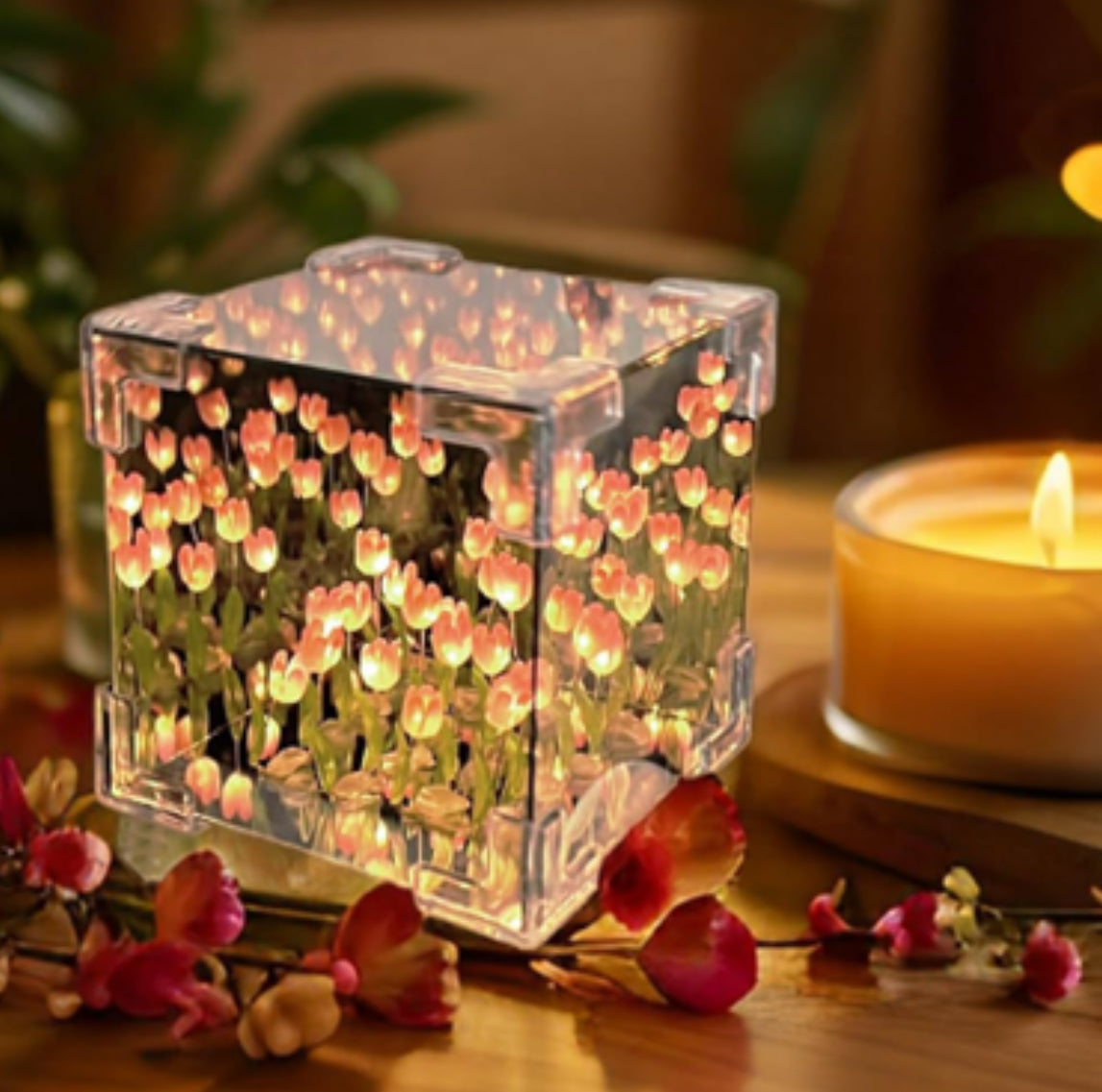 Tulip Cube Mirror Lamp